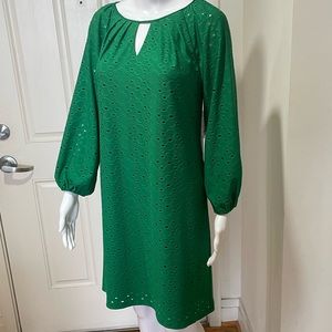 Eliza J Eyelet Shift Dress